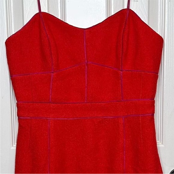Banana Republic Sleveless Piped Corset Wool Blend Romantic Feminine Mini Dress. - Picture 5 of 13